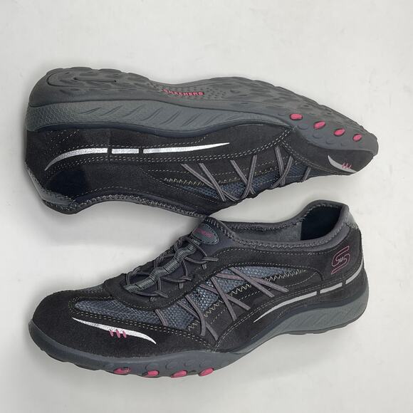 Skechers Slip-On Sport Sneakers Relaxed Fit Womens 7 1/2 Gray 82.7=L.3.4 - Picture 10 of 13